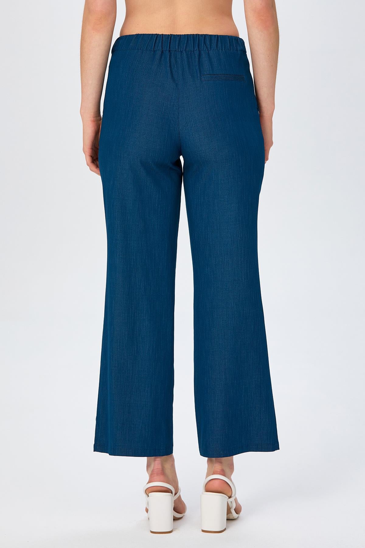 Beli Lastikli Cepli Bol Paça Pantolon 026-3518
