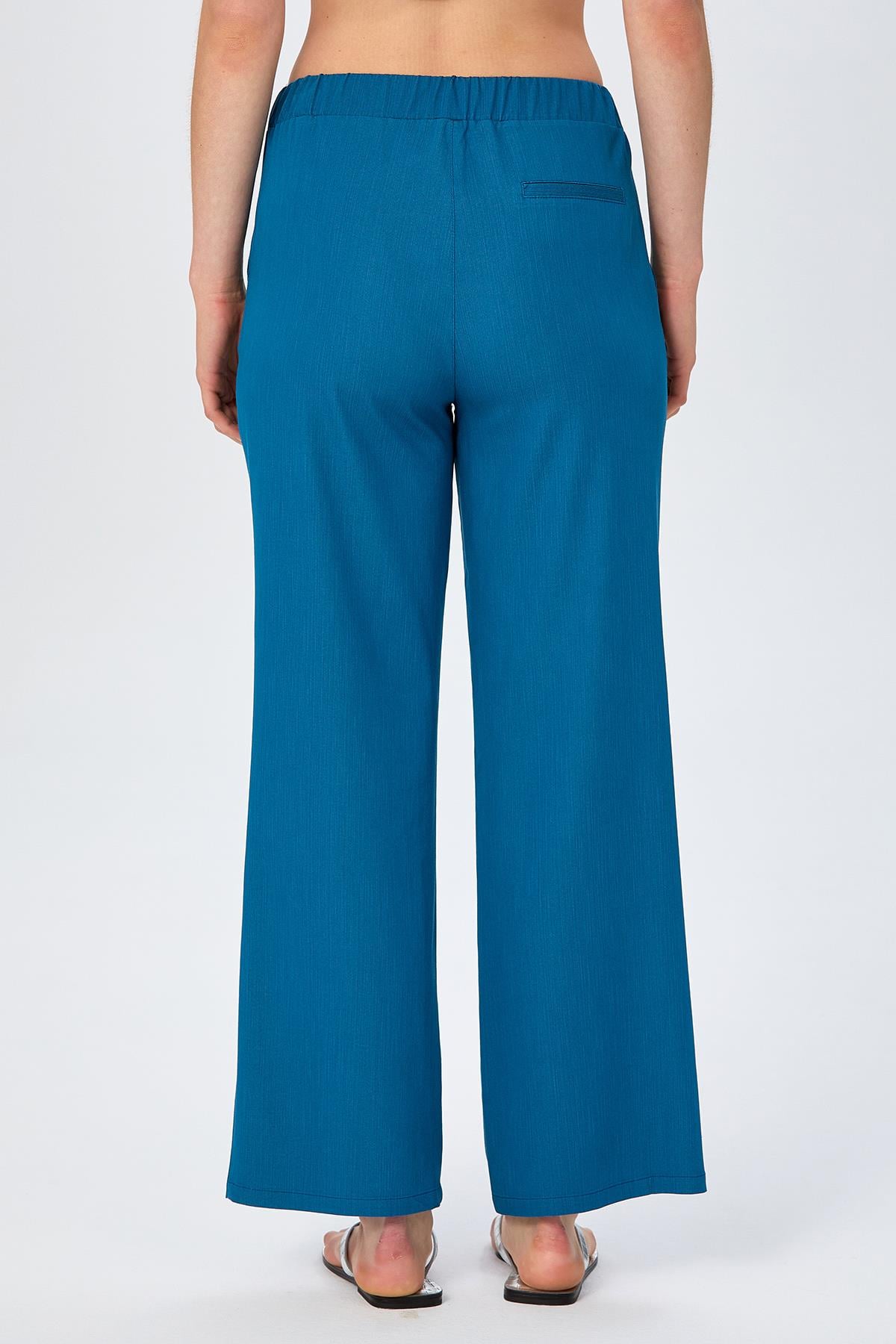 Beli Lastikli Cepli Bol Paça Pantolon 026-3518