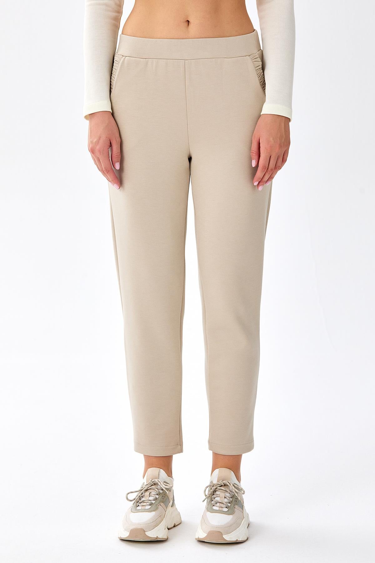 Beli Lastikli Cepli Pantolon 256-2113