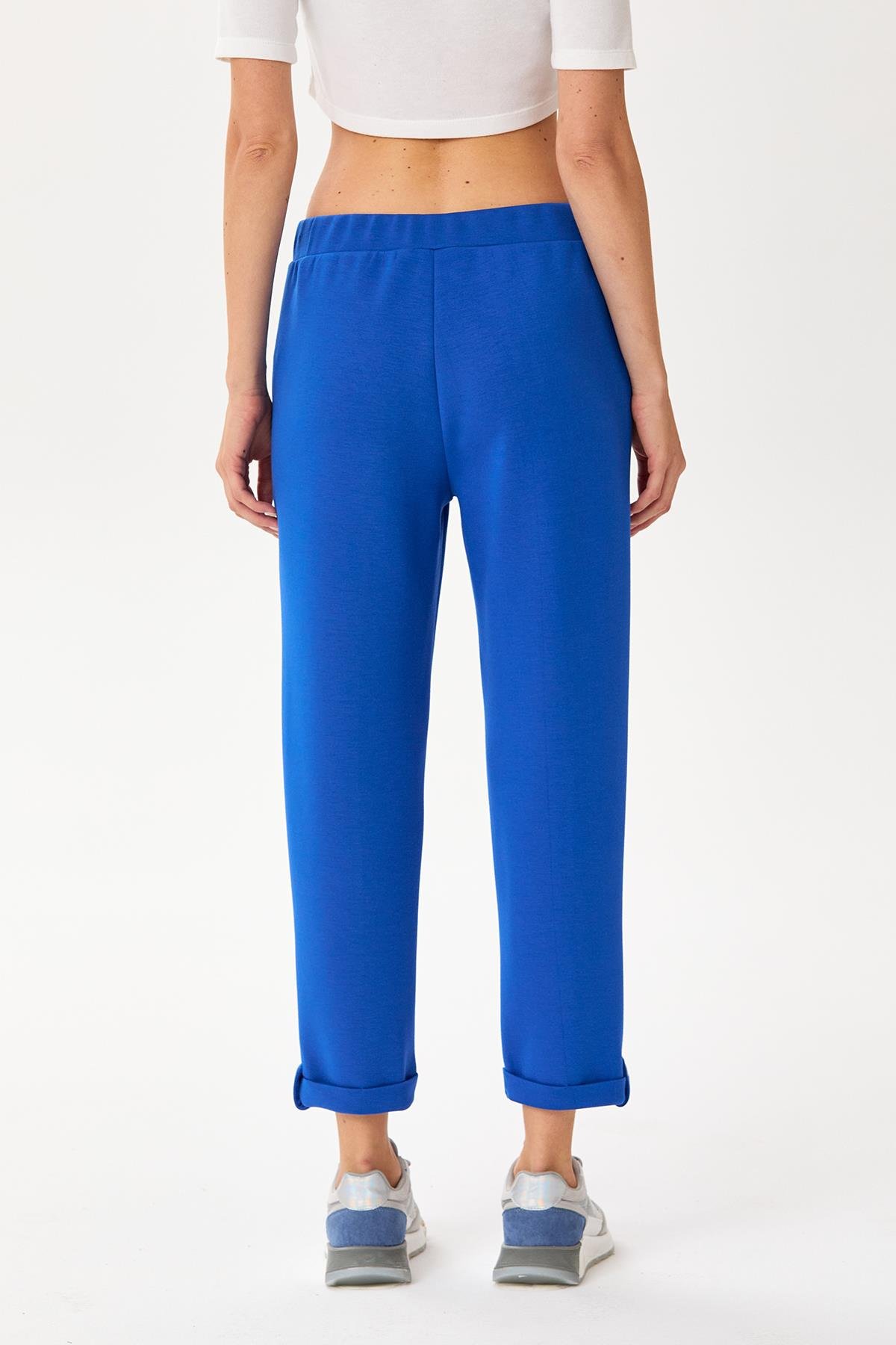 Beli Lastikli Duble Paça Cepli Pantolon 245-2107