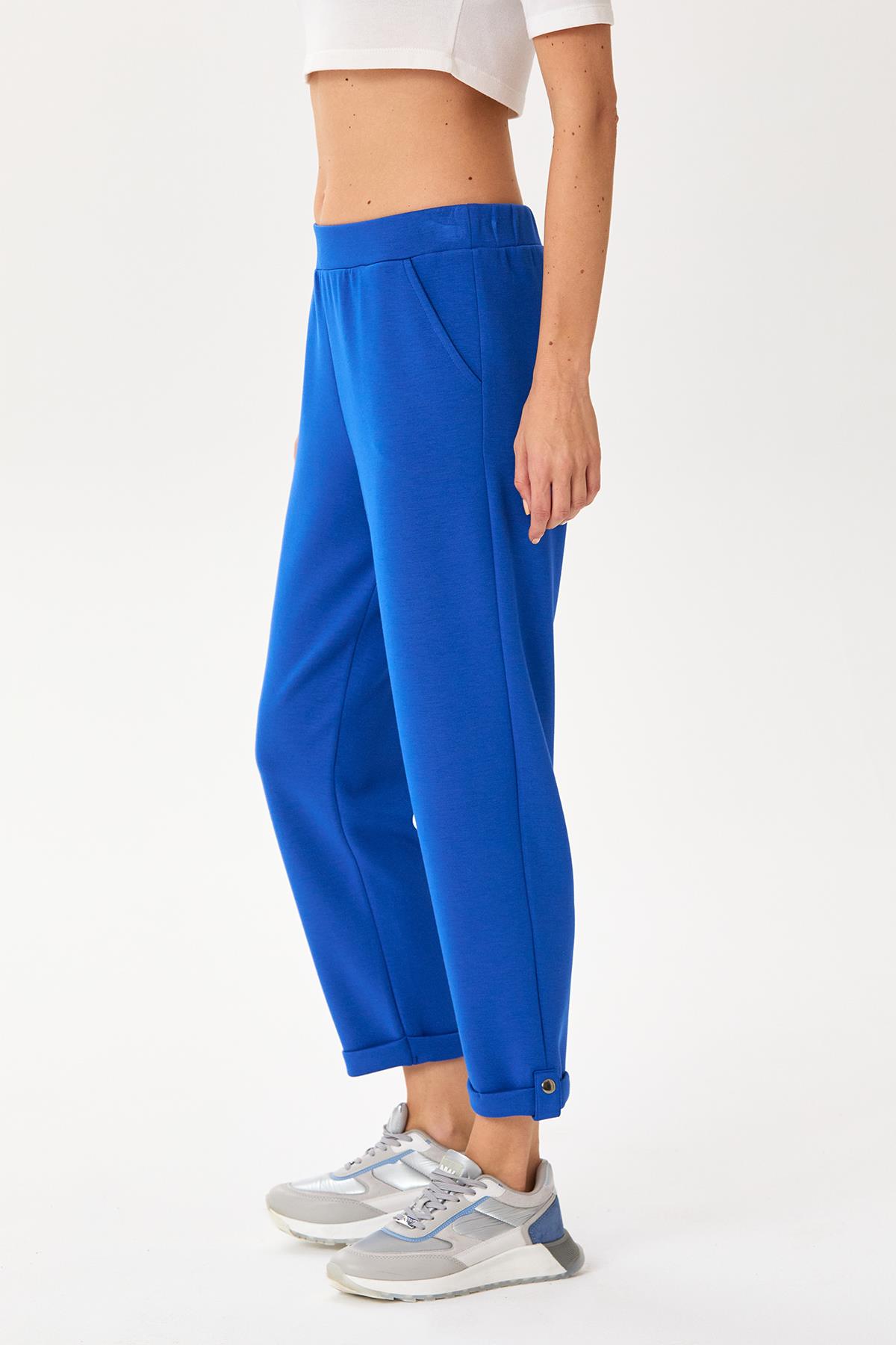 Beli Lastikli Duble Paça Cepli Pantolon 245-2107
