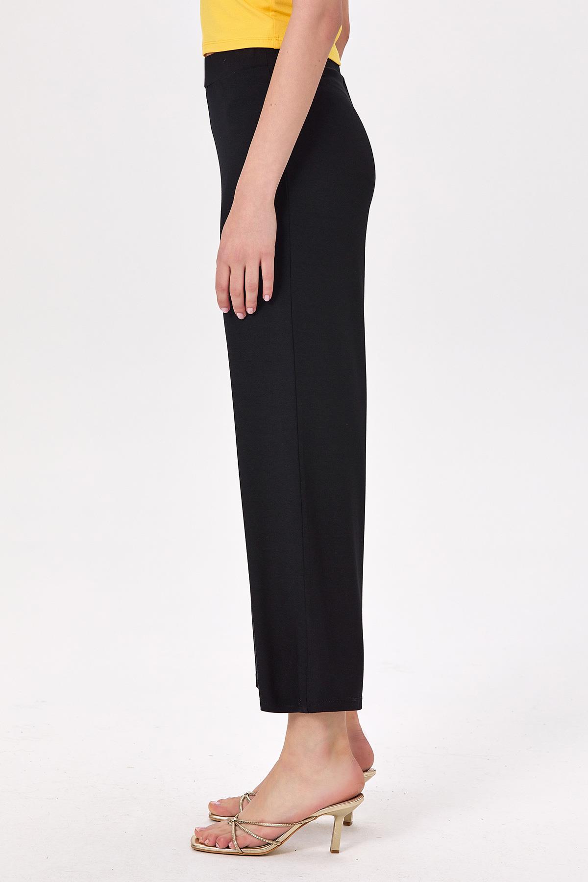 Beli Lastikli Geniş Paça Pantolon 025-2007