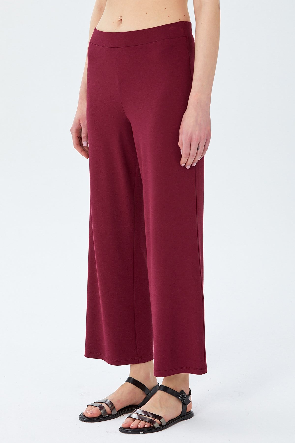 Beli Lastikli Geniş Paça Pantolon 026-2000