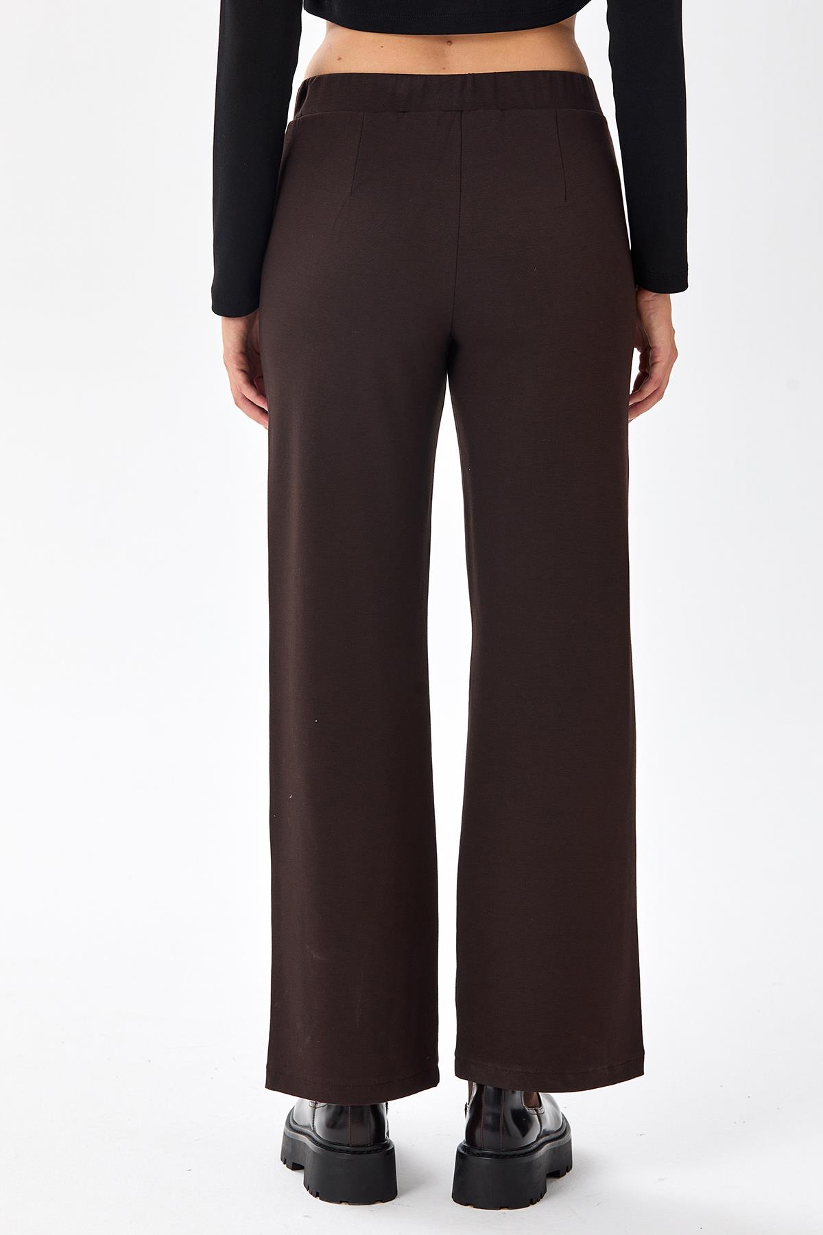 Beli Lastikli Geniş Paça Pantolon 256-2007