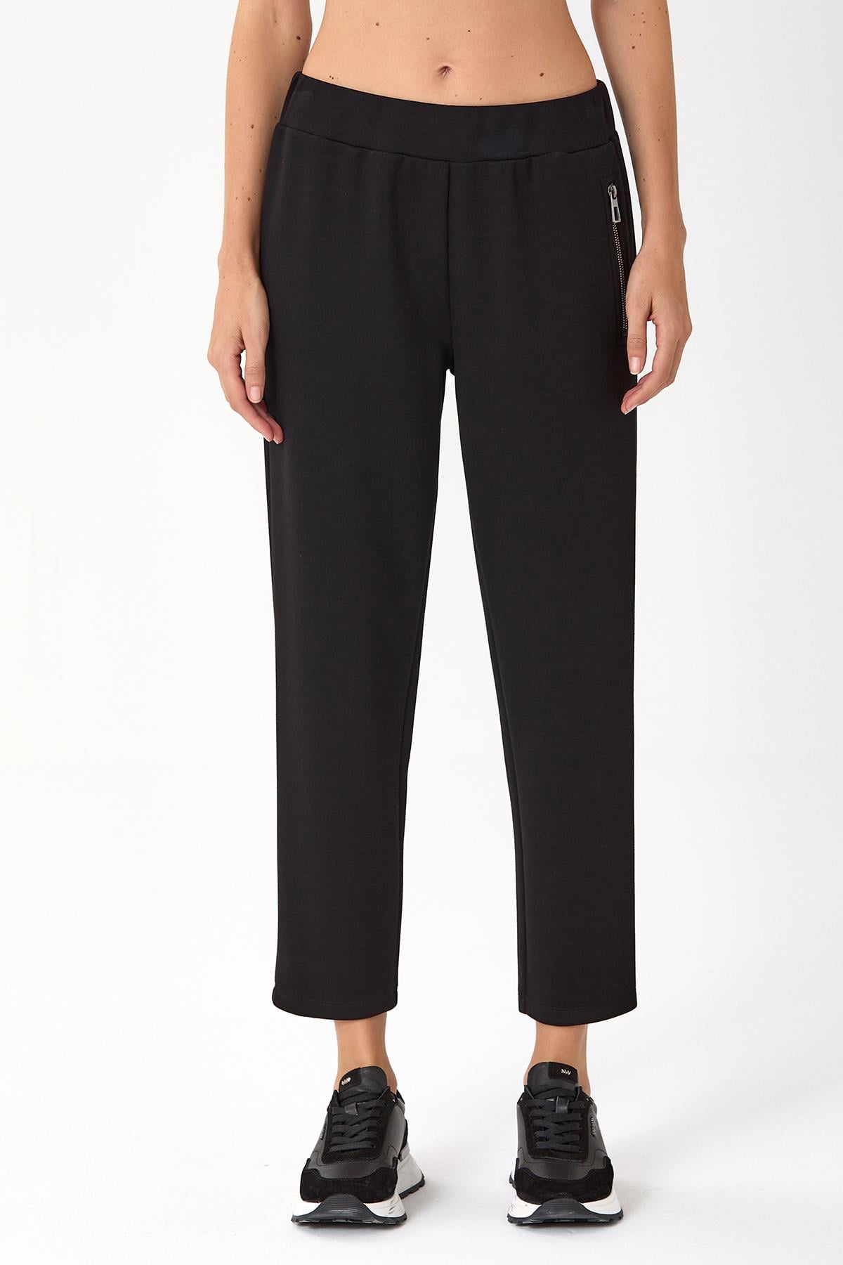 Beli Lastikli Tek Cep Detaylı Pantolon 245-2103
