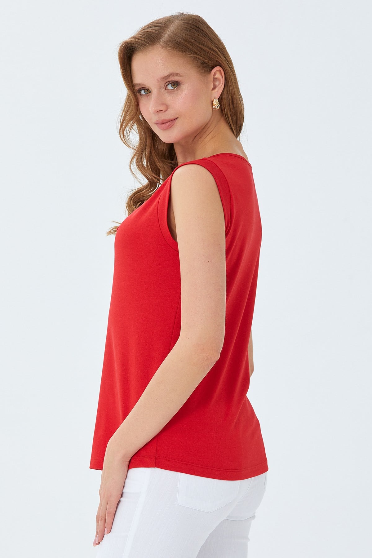 Yuvarlak Yaka Fiyonk Detaylı Bluz 026-1027