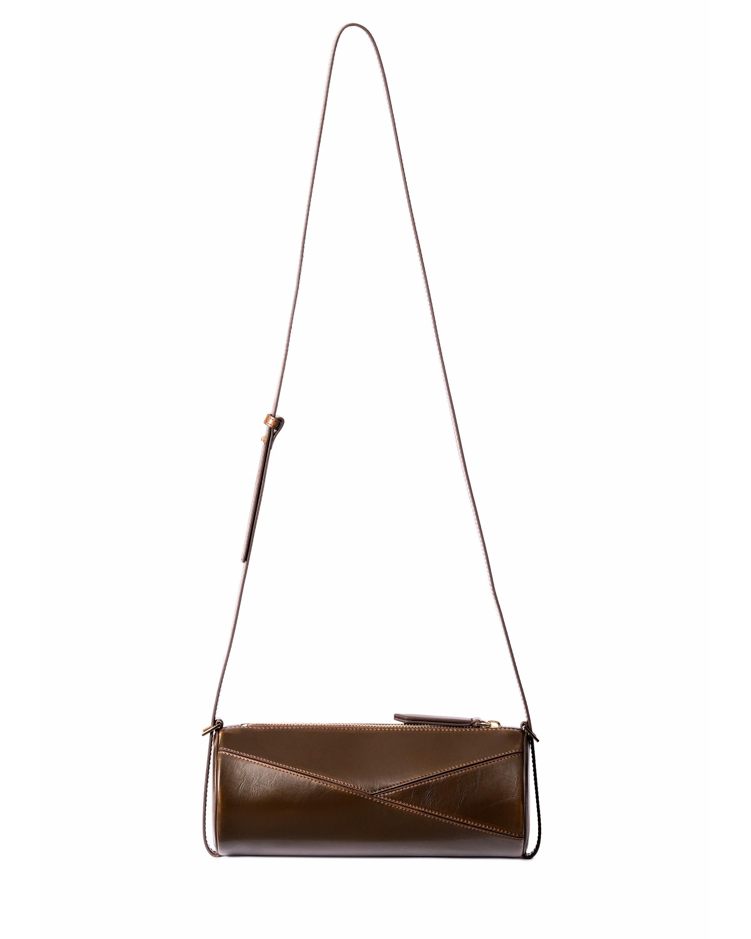 Reef Pull-up Cylinder Bag - Olive Brown
