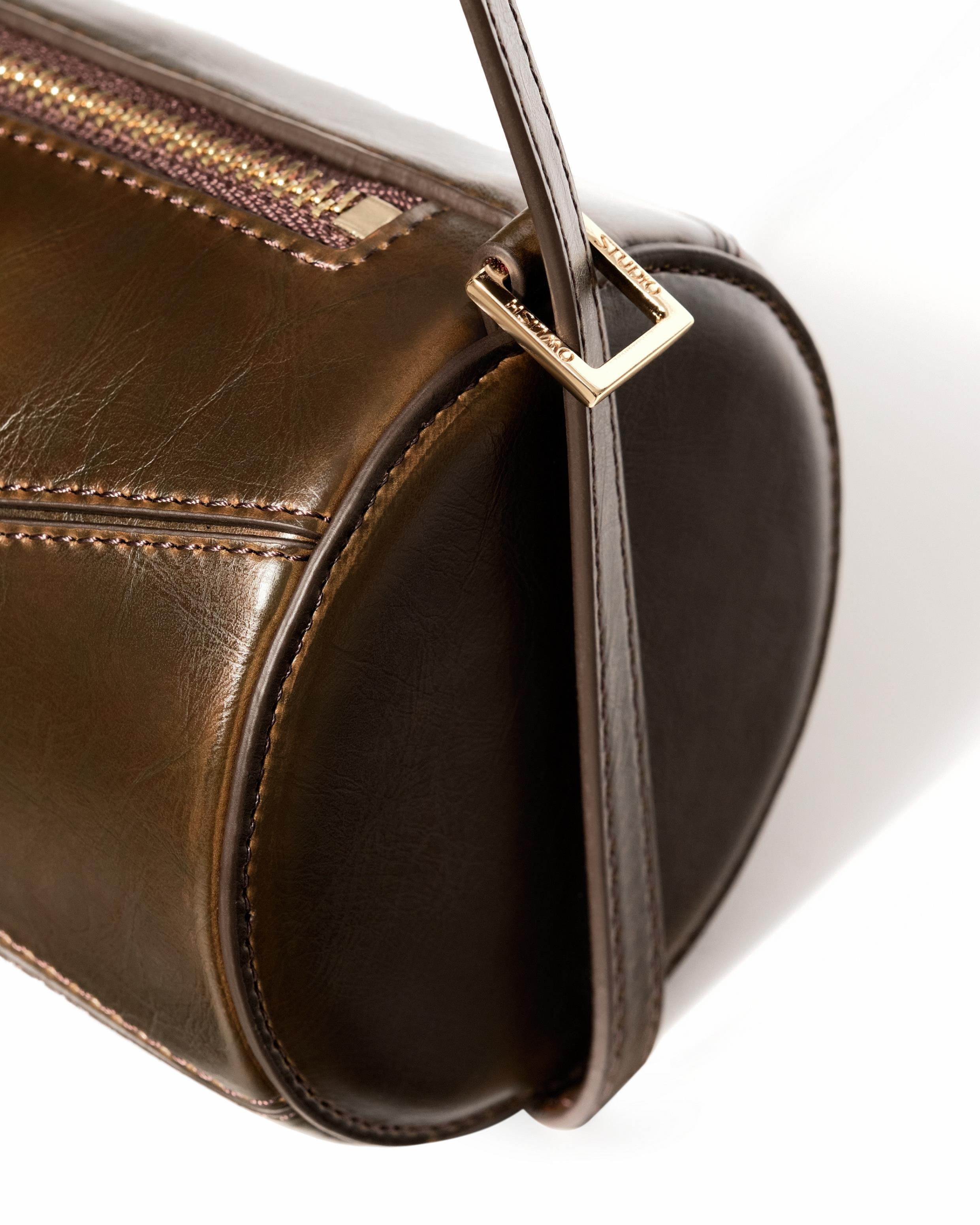 Reef Pull-up Cylinder Bag - Olive Brown