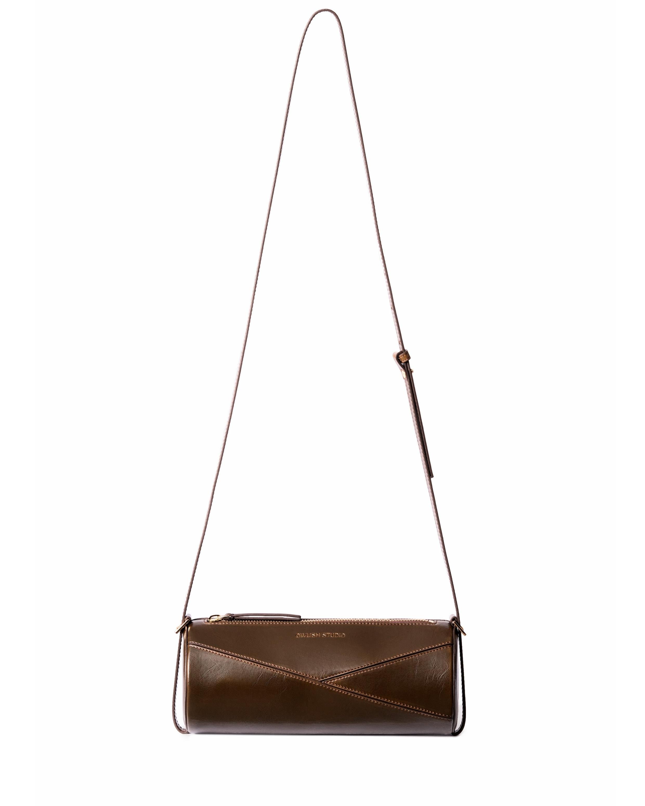 Reef Pull-up Cylinder Bag - Olive Brown