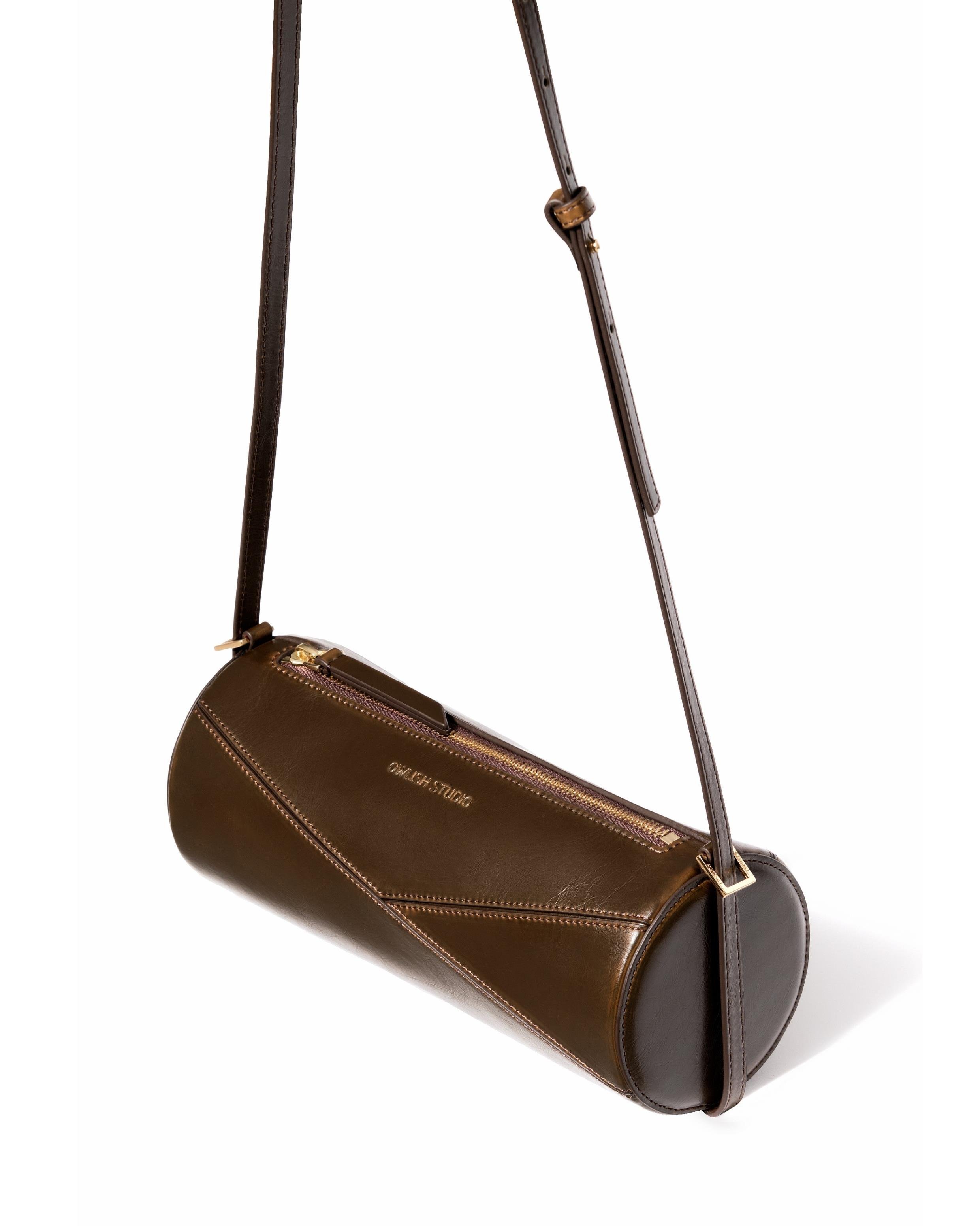 Reef Pull-up Cylinder Bag - Olive Brown