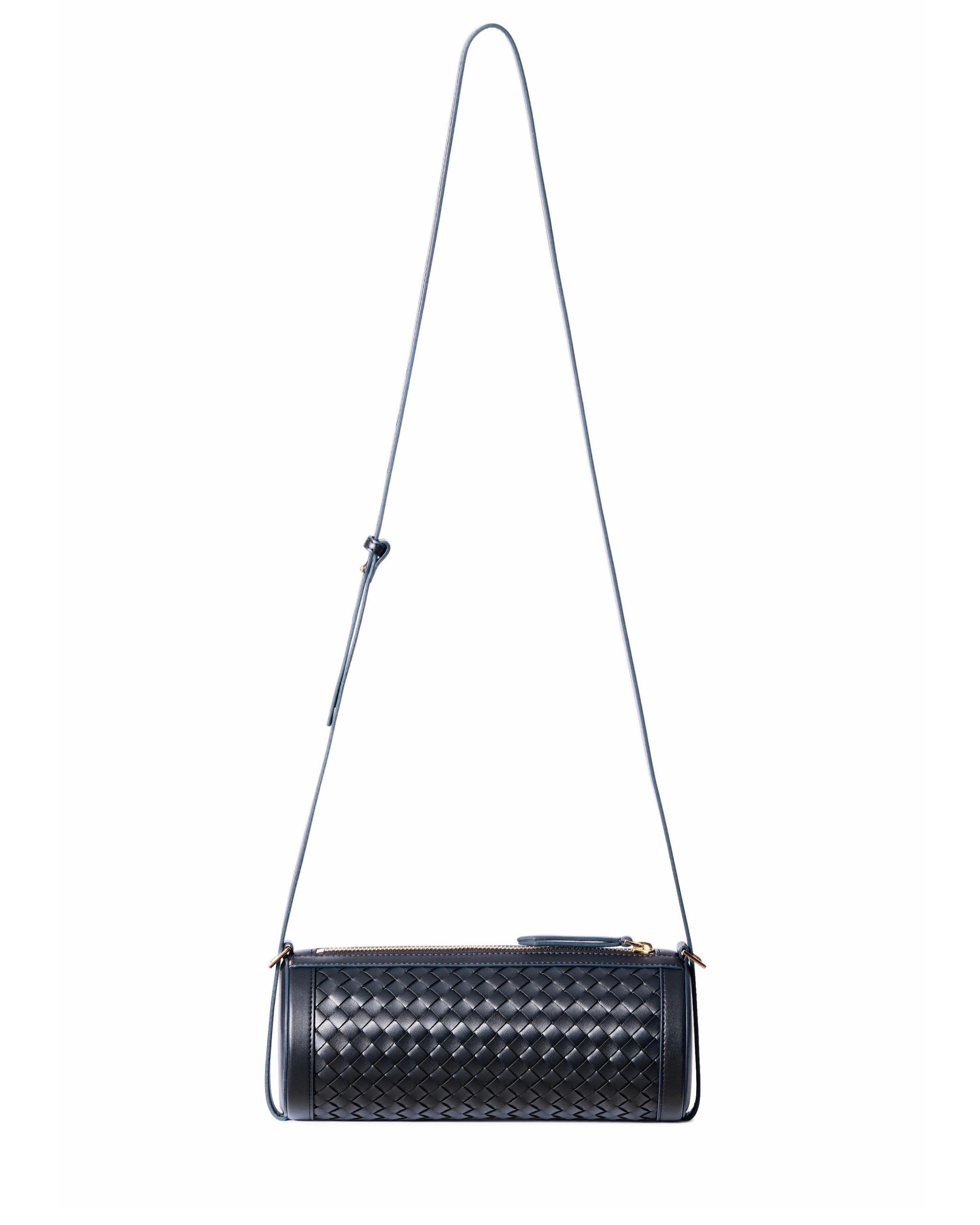 Reef Woven Cylinder Bag - Deep Navy