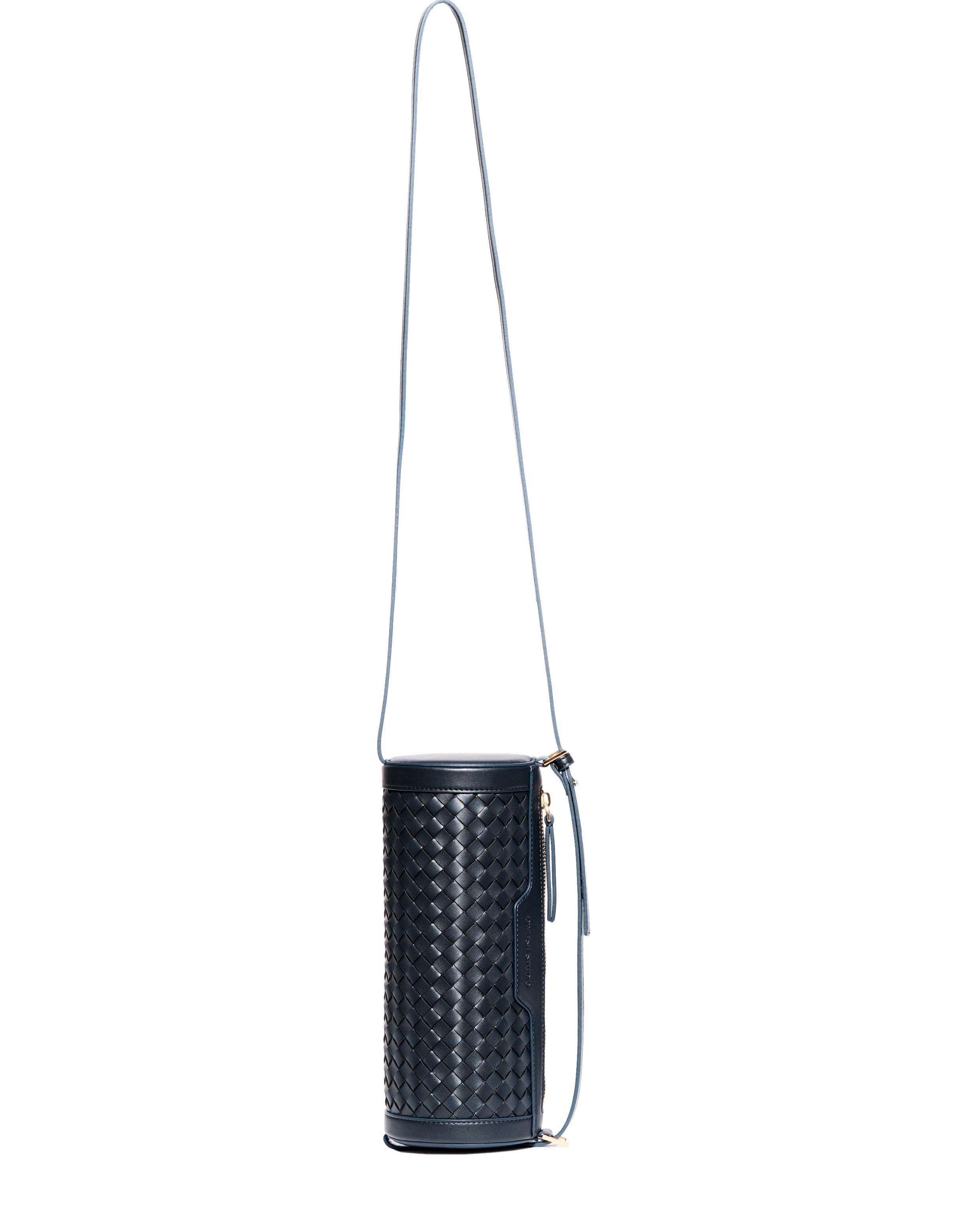 Reef Woven Cylinder Bag - Deep Navy