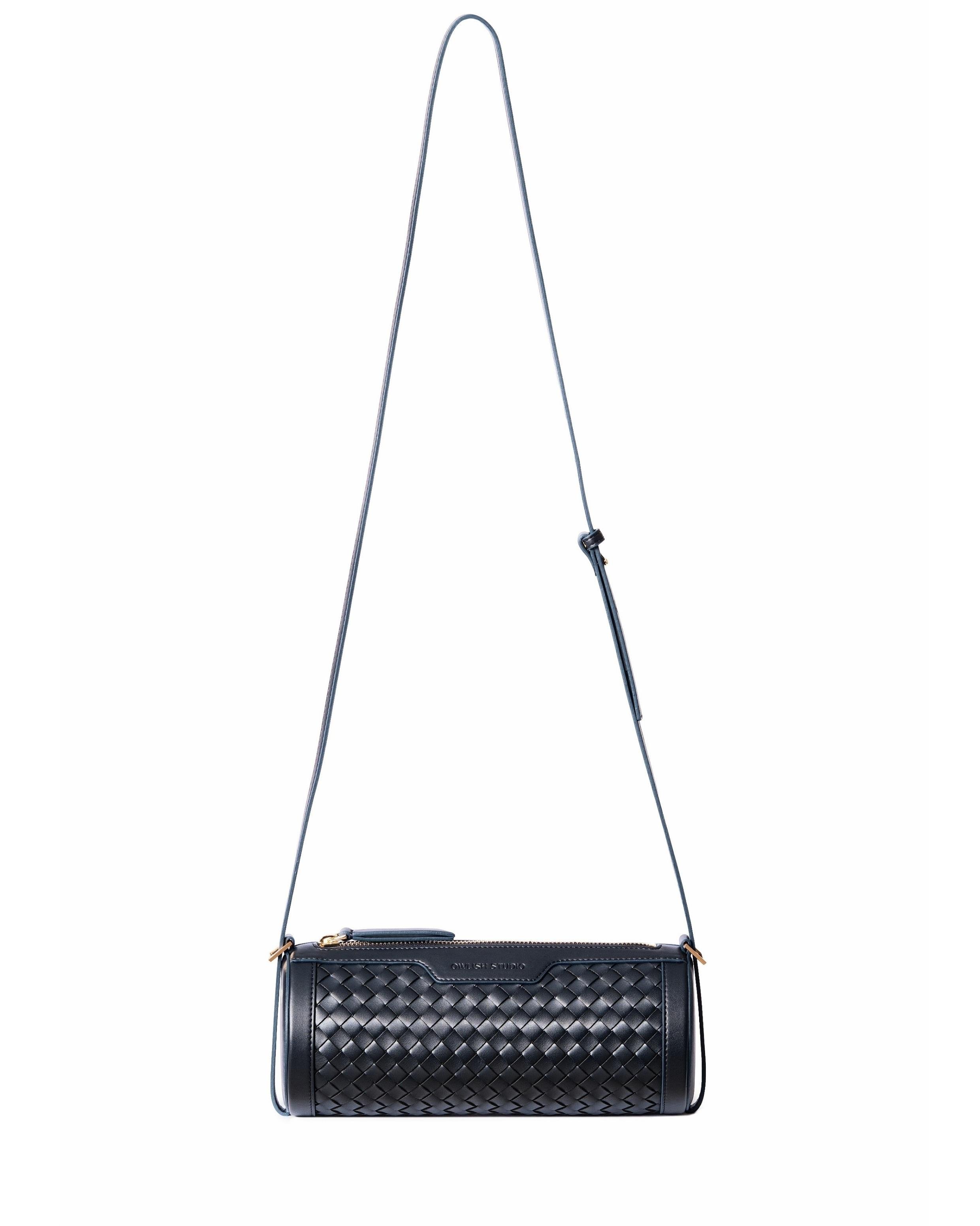 Reef Woven Cylinder Bag - Deep Navy
