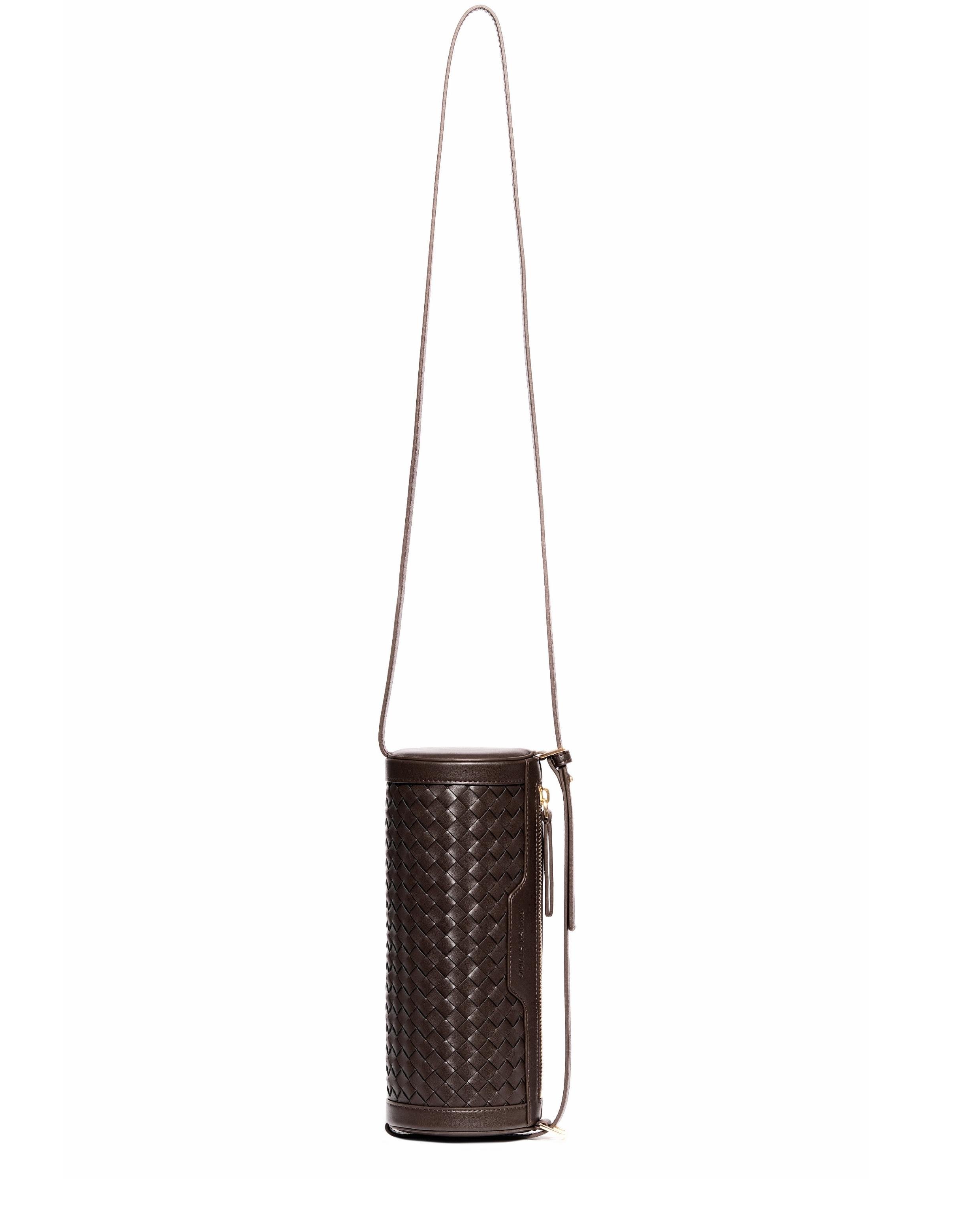 Reef Woven Cylinder Bag - Espresso