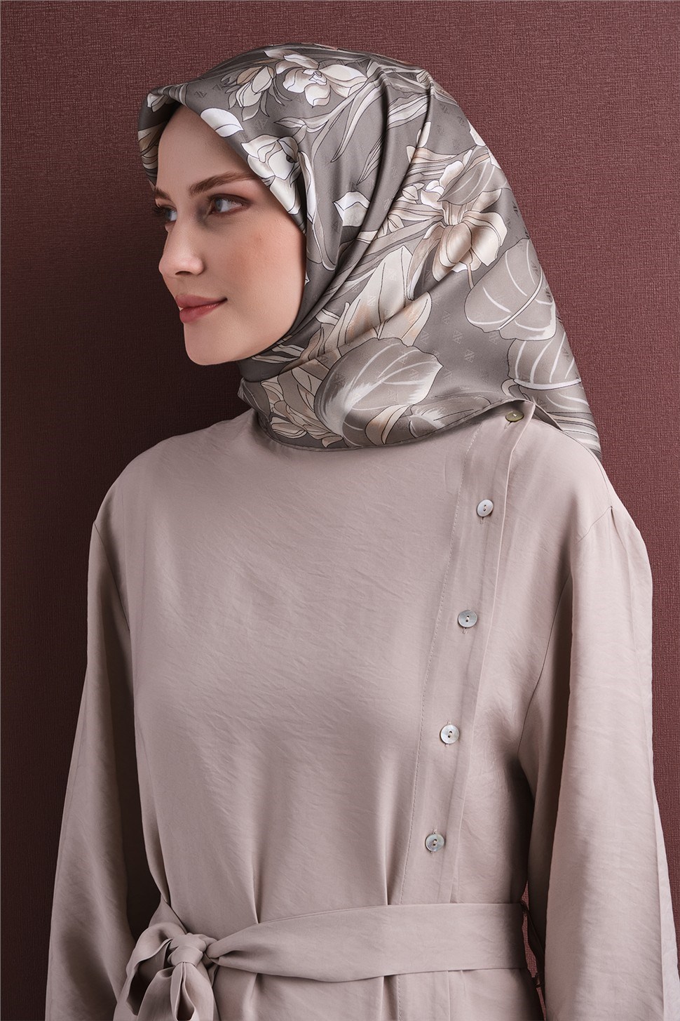 Armine Saf İpek Twill Eşarp 9608