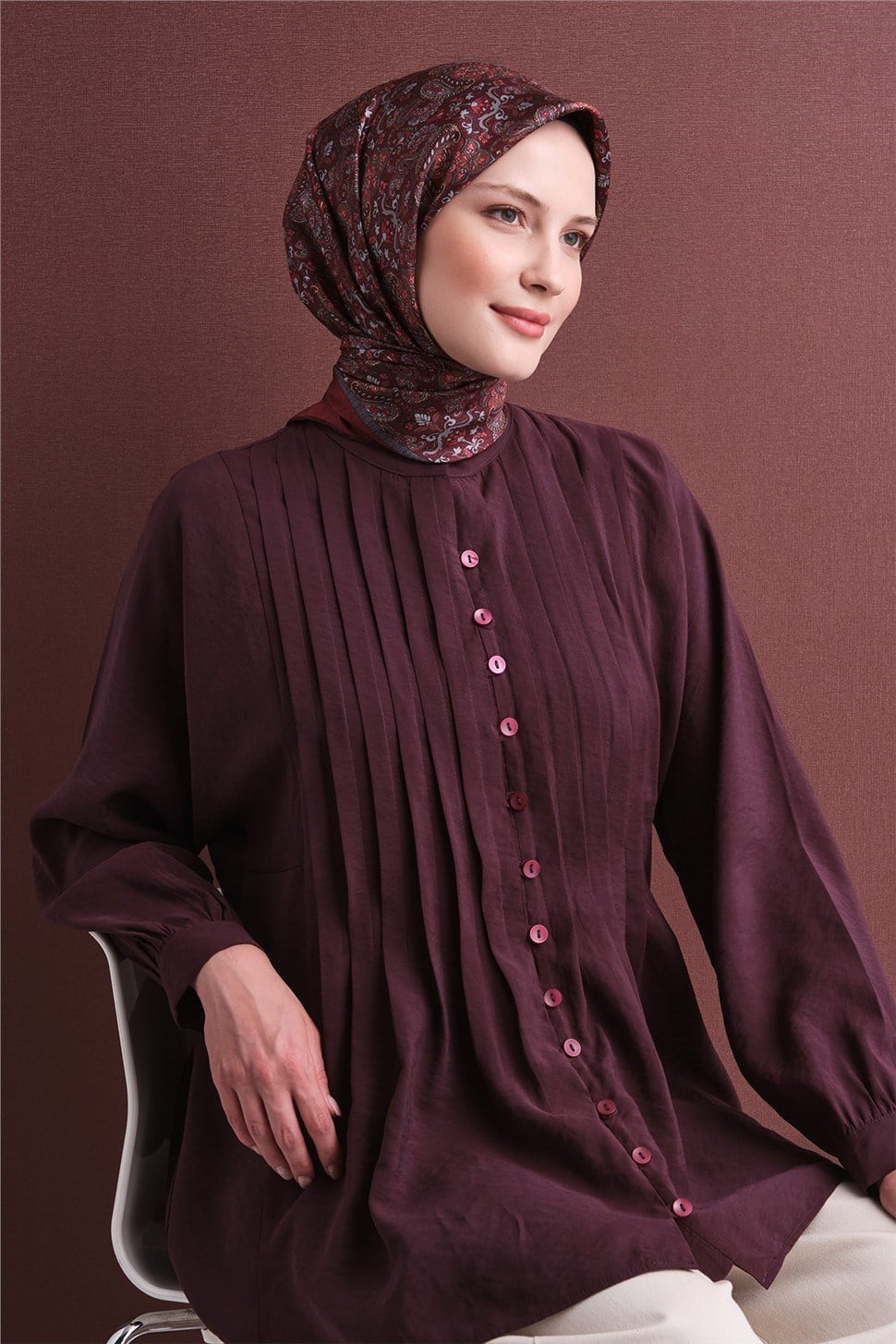 Armine Saf İpek Twill Eşarp 9609
