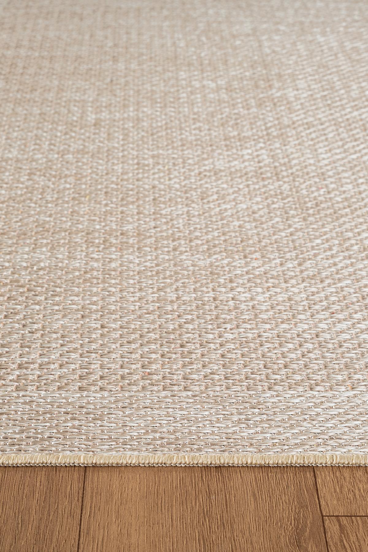Zeen ZE002B Sisal Bej Kolay Temizlenebilir Makinede Yıkanabilir Mutfak Halısı