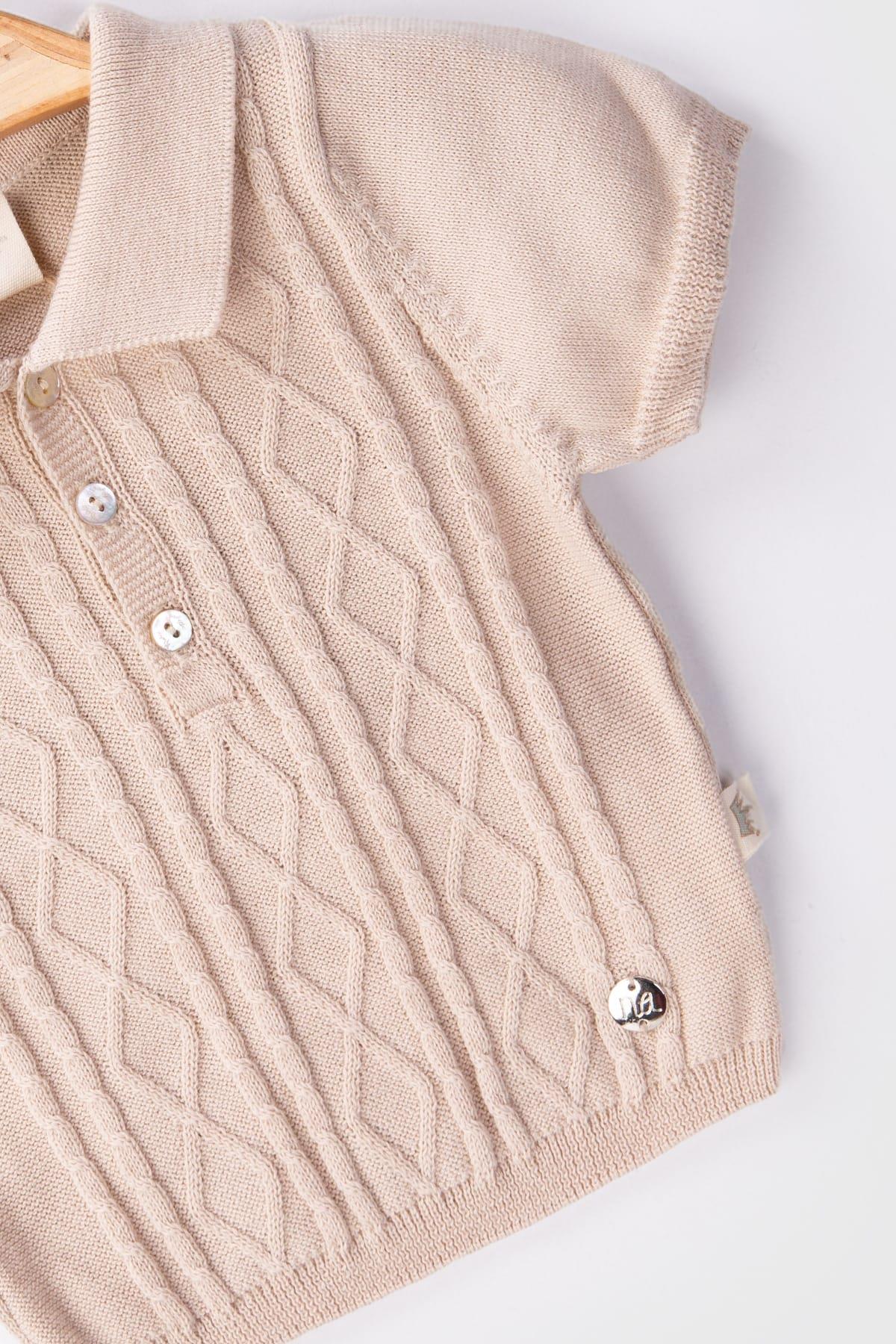 Afra Triko Erkek Bebek Örgü 3lü TakımAfra Triko Erkek Bebek Örgü 3lü Takım