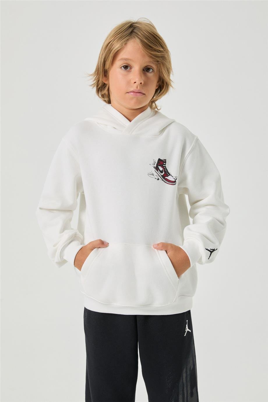 Air Jordan Erkek Çocuk Krem SweatshirtAir Jordan Erkek Çocuk Krem Sweatshirt