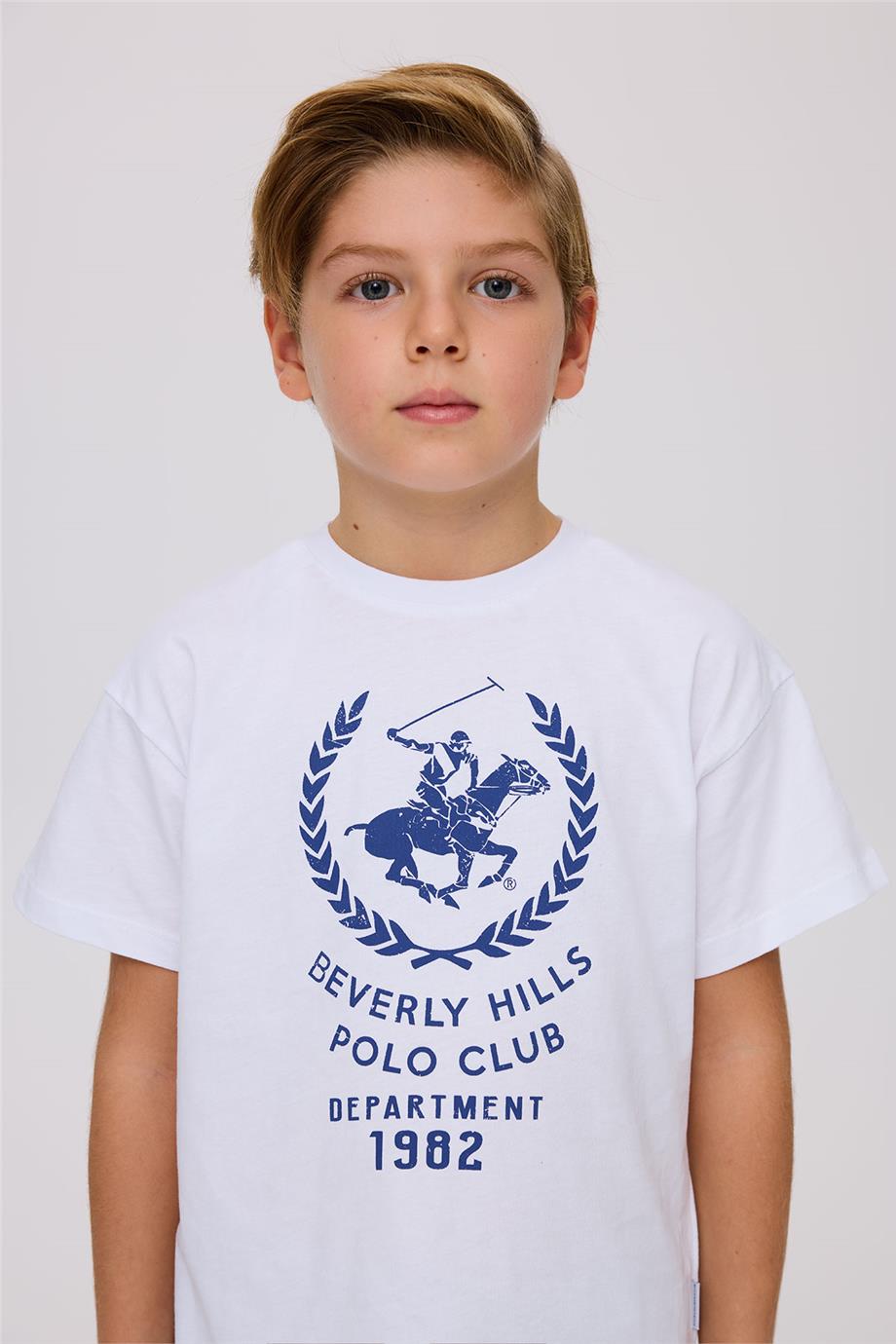 Beverly Hills Polo Club Erkek Çocuk Beyaz TshirtBeverly Hills Polo Club Erkek Çocuk Beyaz Tshirt