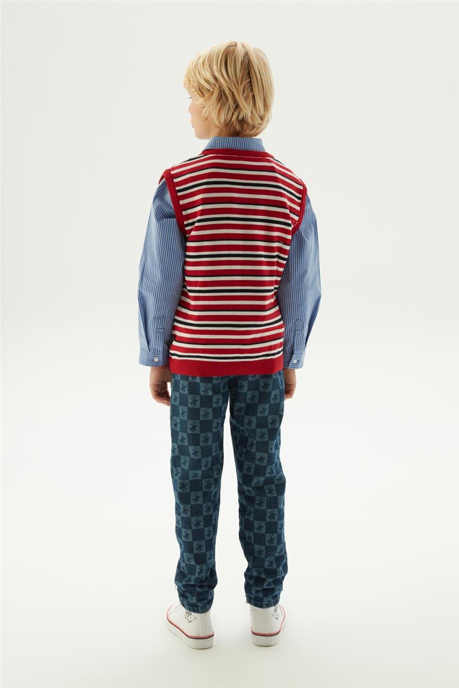 Beverly Hills Polo Club Erkek Çocuk Çizgili Kazak