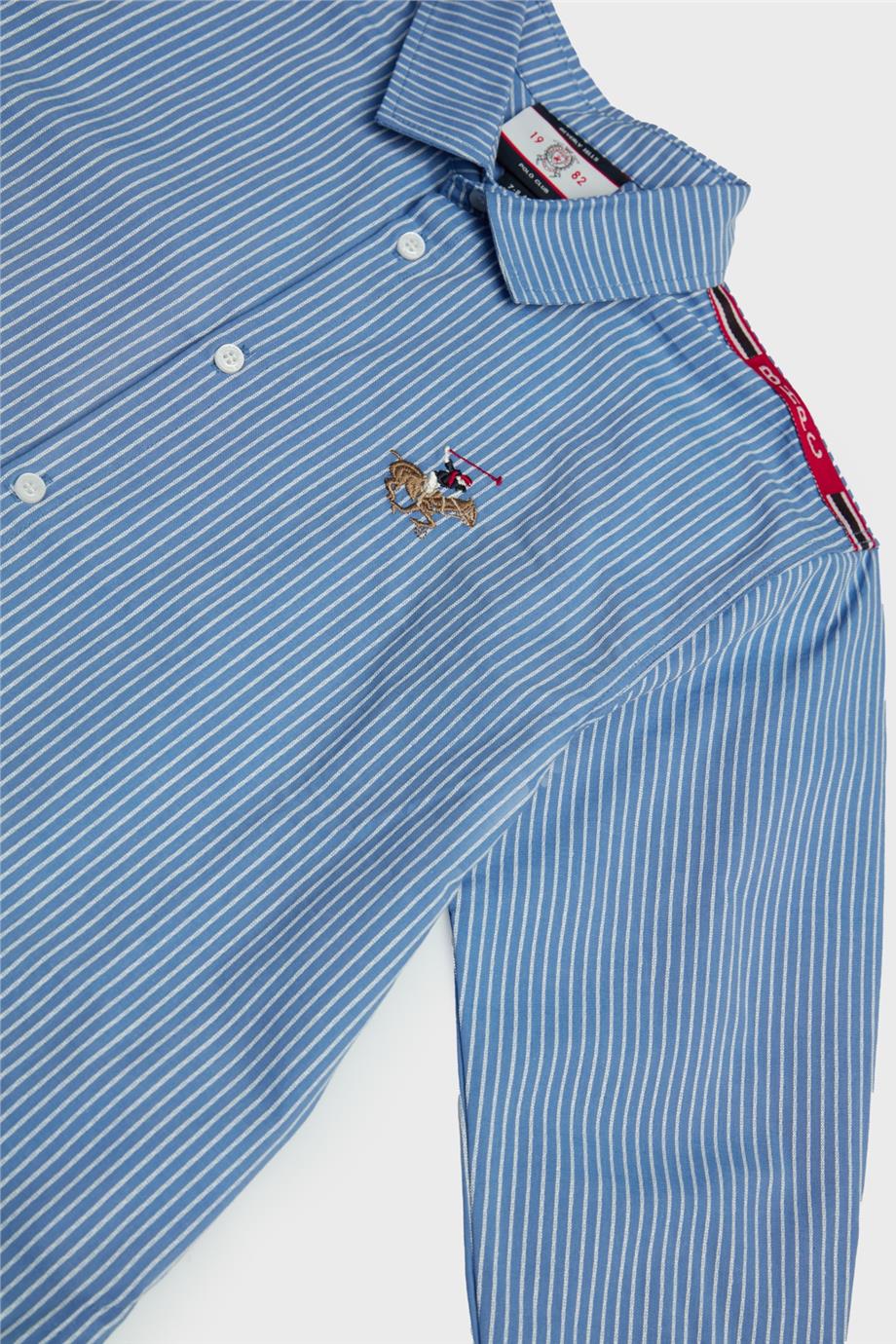 Beverly Hills Polo Club Erkek Çocuk Çizgili Gömlek