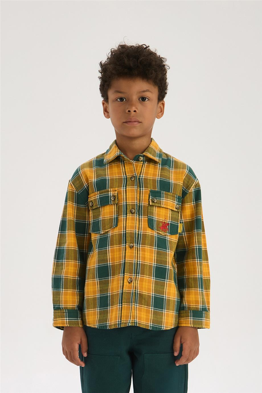 Beverly Hills Polo Club Erkek Çocuk Desenli GömlekBeverly Hills Polo Club Erkek Çocuk Desenli Gömlek