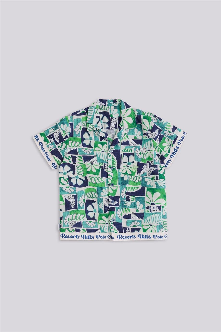 Beverly Hills Polo Club Erkek Çocuk Desenli GömlekBeverly Hills Polo Club Erkek Çocuk Desenli Gömlek