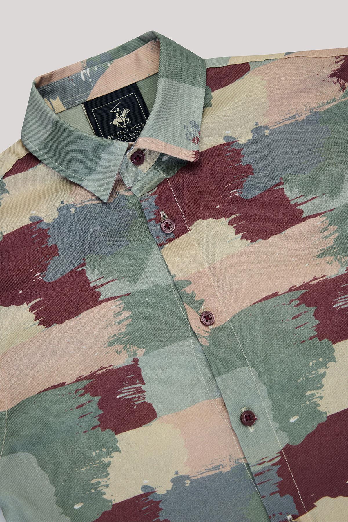 Beverly Hills Polo Club Erkek Çocuk Desenli GömlekBeverly Hills Polo Club Erkek Çocuk Desenli Gömlek