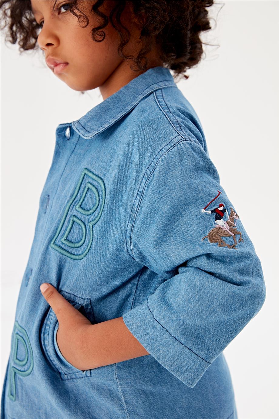 Beverly Hills Polo Club Erkek Çocuk Denim Ceket