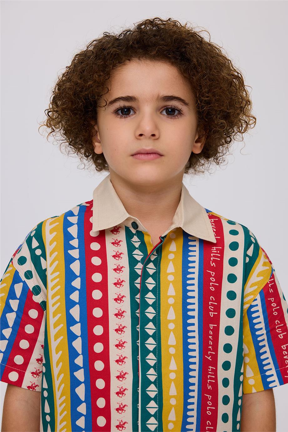 Beverly Hills Polo Club Erkek Çocuk Desenli GömlekBeverly Hills Polo Club Erkek Çocuk Desenli Gömlek