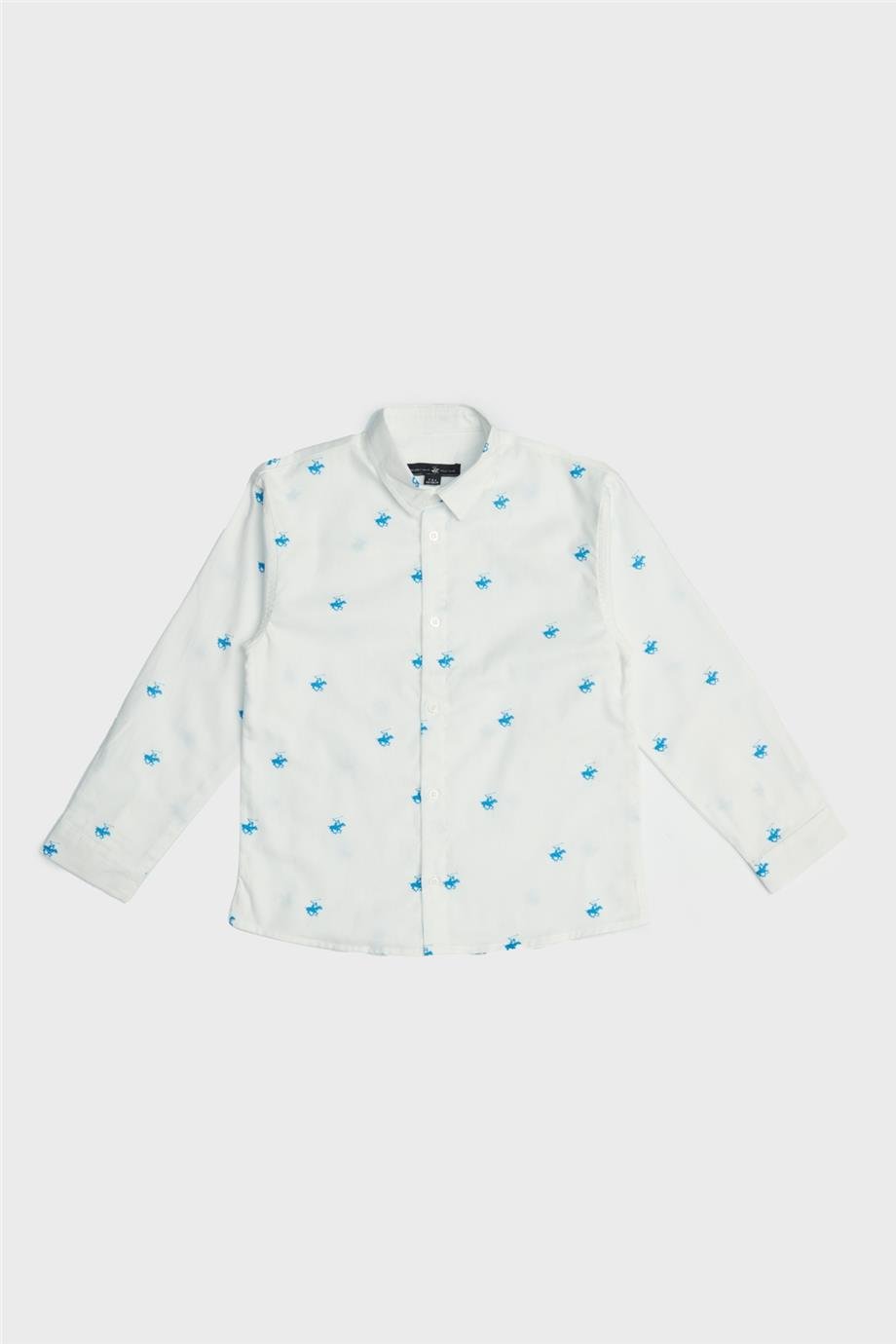 Beverly Hills Polo Club Erkek Çocuk Desenli Gömlek