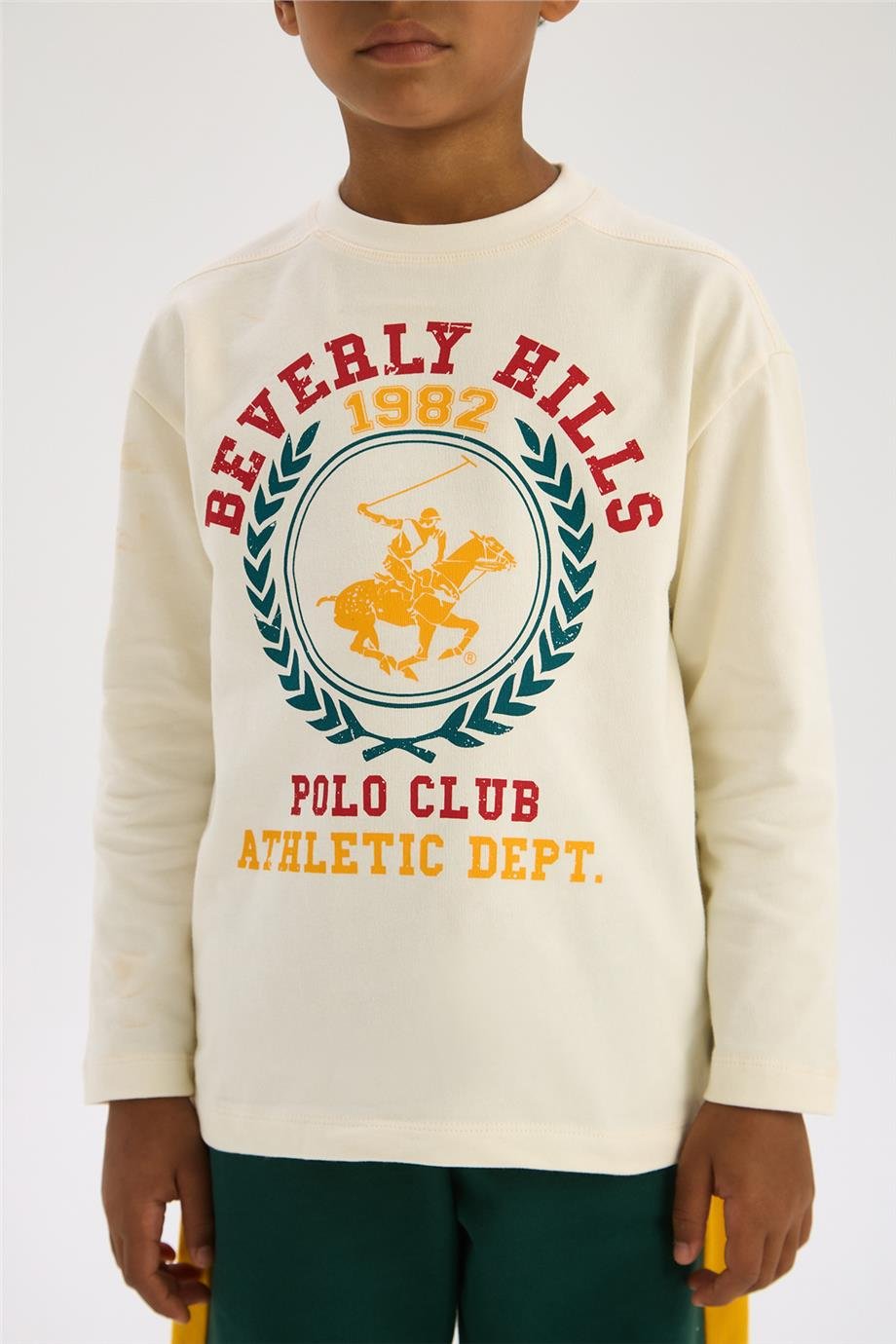 Beverly Hills Polo Club Erkek Çocuk Ekru TişörtBeverly Hills Polo Club Erkek Çocuk Ekru Tişört