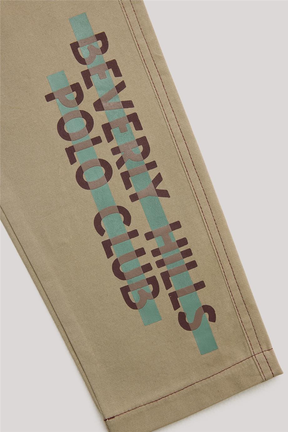 Beverly Hills Polo Club Erkek Çocuk Ekru Pantolon