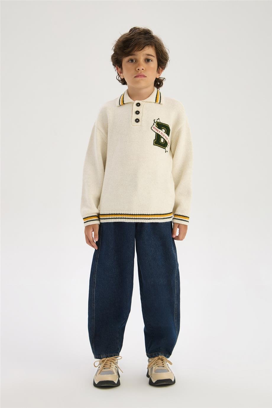 Beverly Hills Polo Club Erkek Çocuk Ekru KazakBeverly Hills Polo Club Erkek Çocuk Ekru Kazak