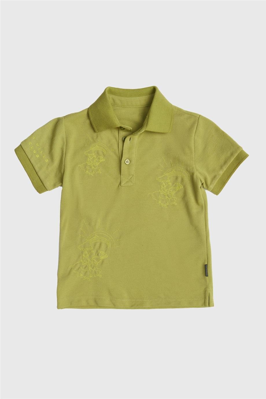 Beverly Hills Polo Club Erkek Çocuk Haki T-Shirt