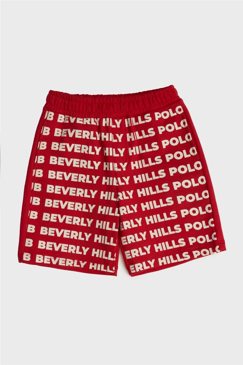 Beverly Hills Polo Club Erkek Çocuk Kırmızı Şort