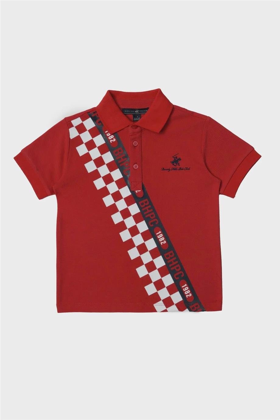 Beverly Hills Polo Club Erkek Çocuk Kırmızı T-Shirt
