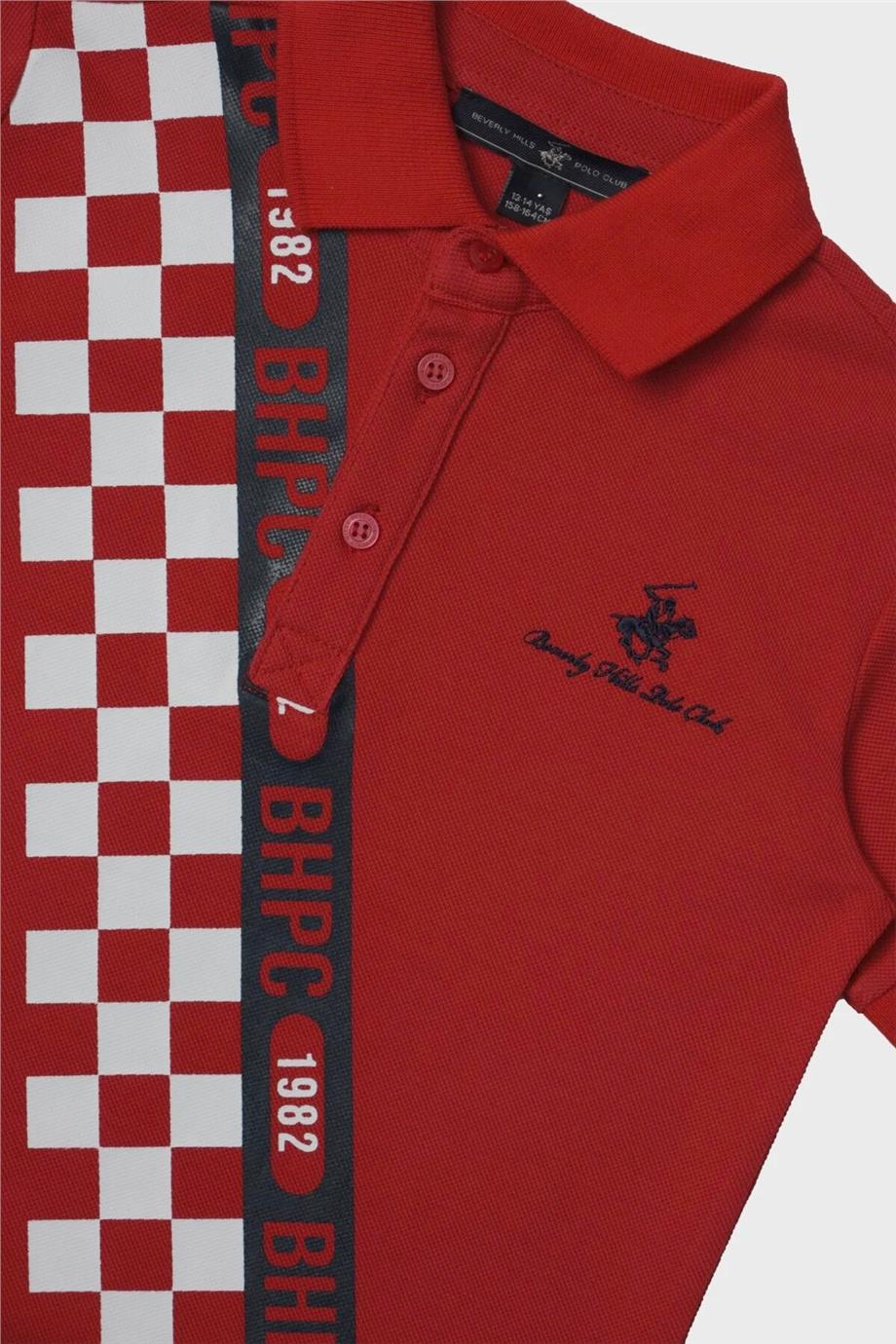 Beverly Hills Polo Club Erkek Çocuk Kırmızı T-Shirt