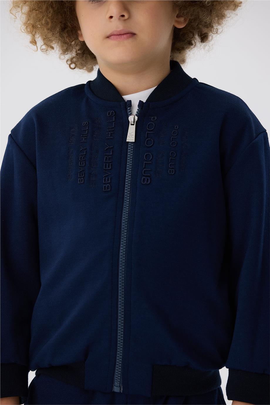 Beverly Hills Polo Club Erkek Çocuk Lacivert Eşofman Üstü