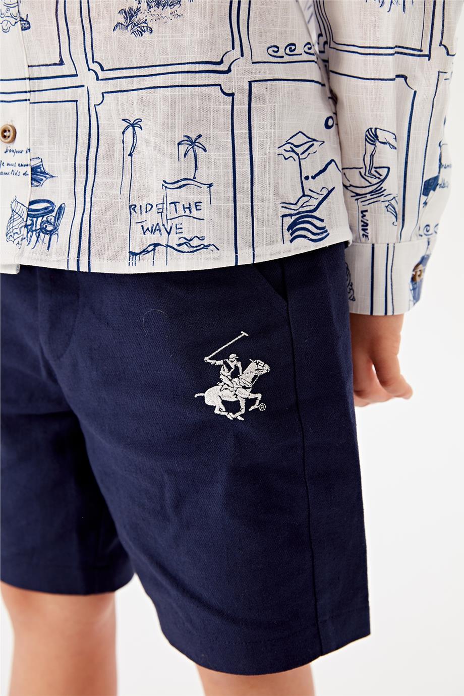 Beverly Hills Polo Club Erkek Çocuk Lacivert Şort