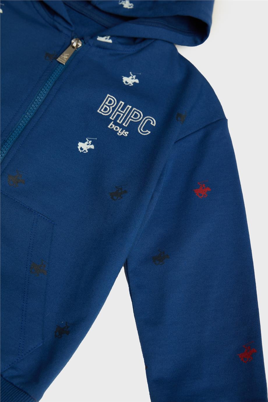 Beverly Hills Polo Club Erkek Çocuk Mavi Eşofman Üstü