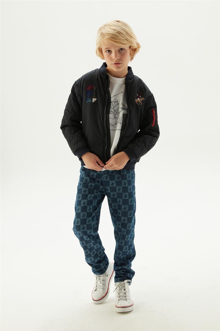 Beverly Hills Polo Club Erkek Çocuk Siyah Ceket