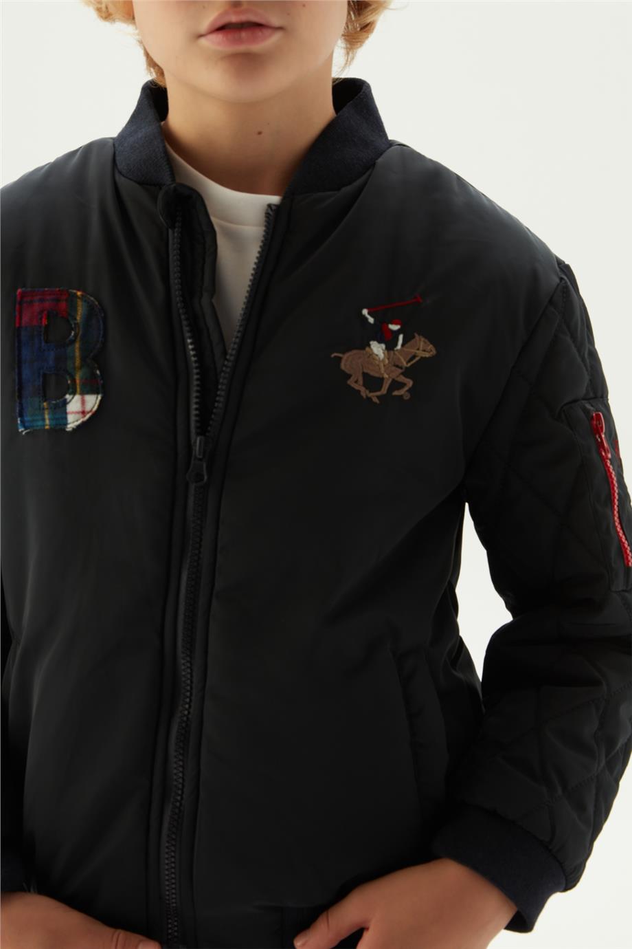 Beverly Hills Polo Club Erkek Çocuk Siyah Ceket