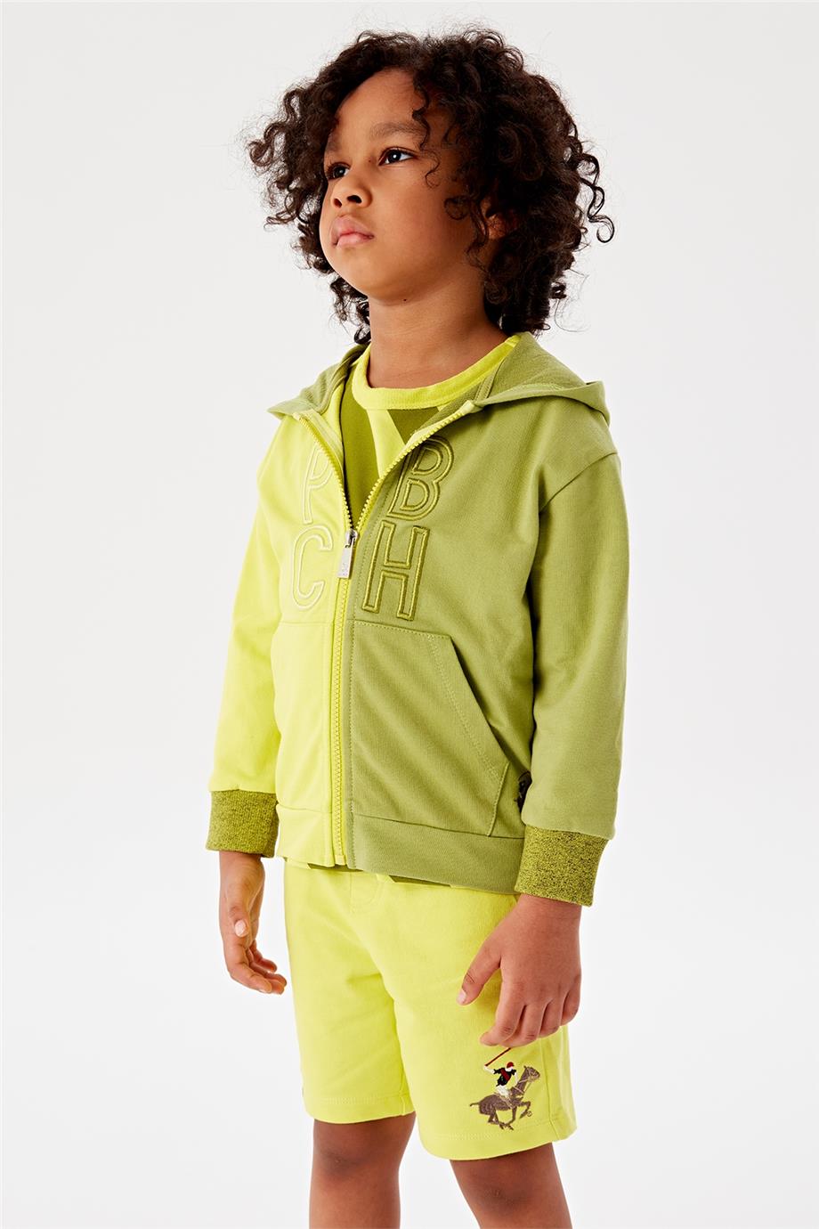 Beverly Hills Polo Club Erkek Çocuk Yeşil Eşofman Üstü