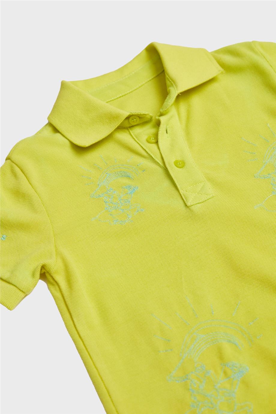 Beverly Hills Polo Club Erkek Çocuk Yeşil T-Shirt