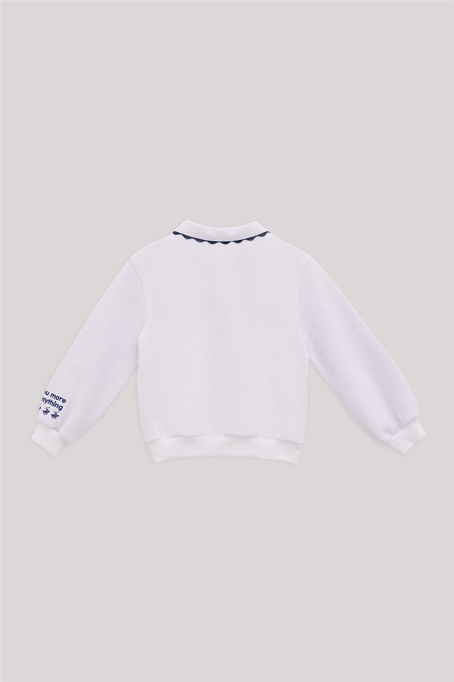 Beverly Hills Polo Club Kız Çocuk Beyaz T-Shirt