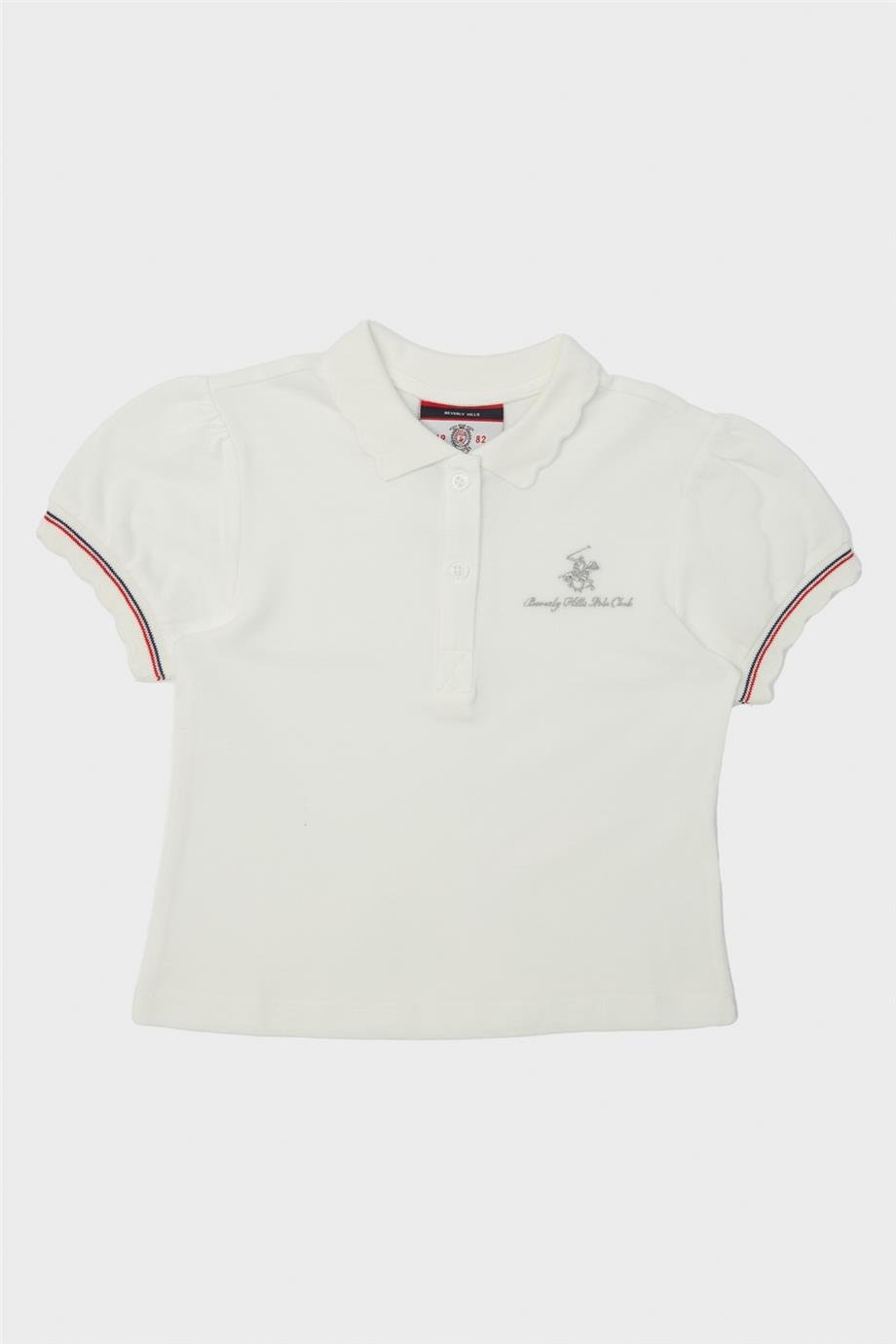 Beverly Hills Polo Club Kız Çocuk Beyaz T-Shirt
