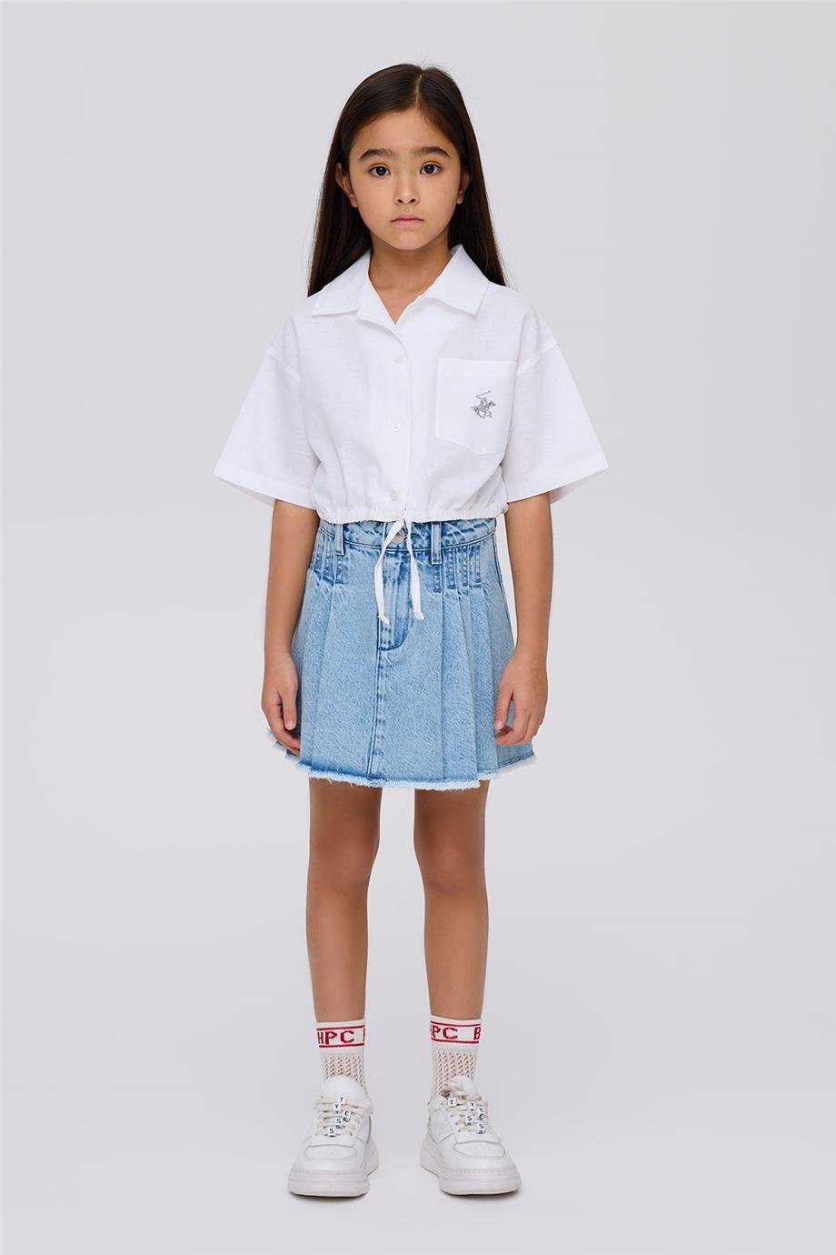 Beverly Hills Polo Club Kız Çocuk Beyaz GömlekBeverly Hills Polo Club Kız Çocuk Beyaz Gömlek