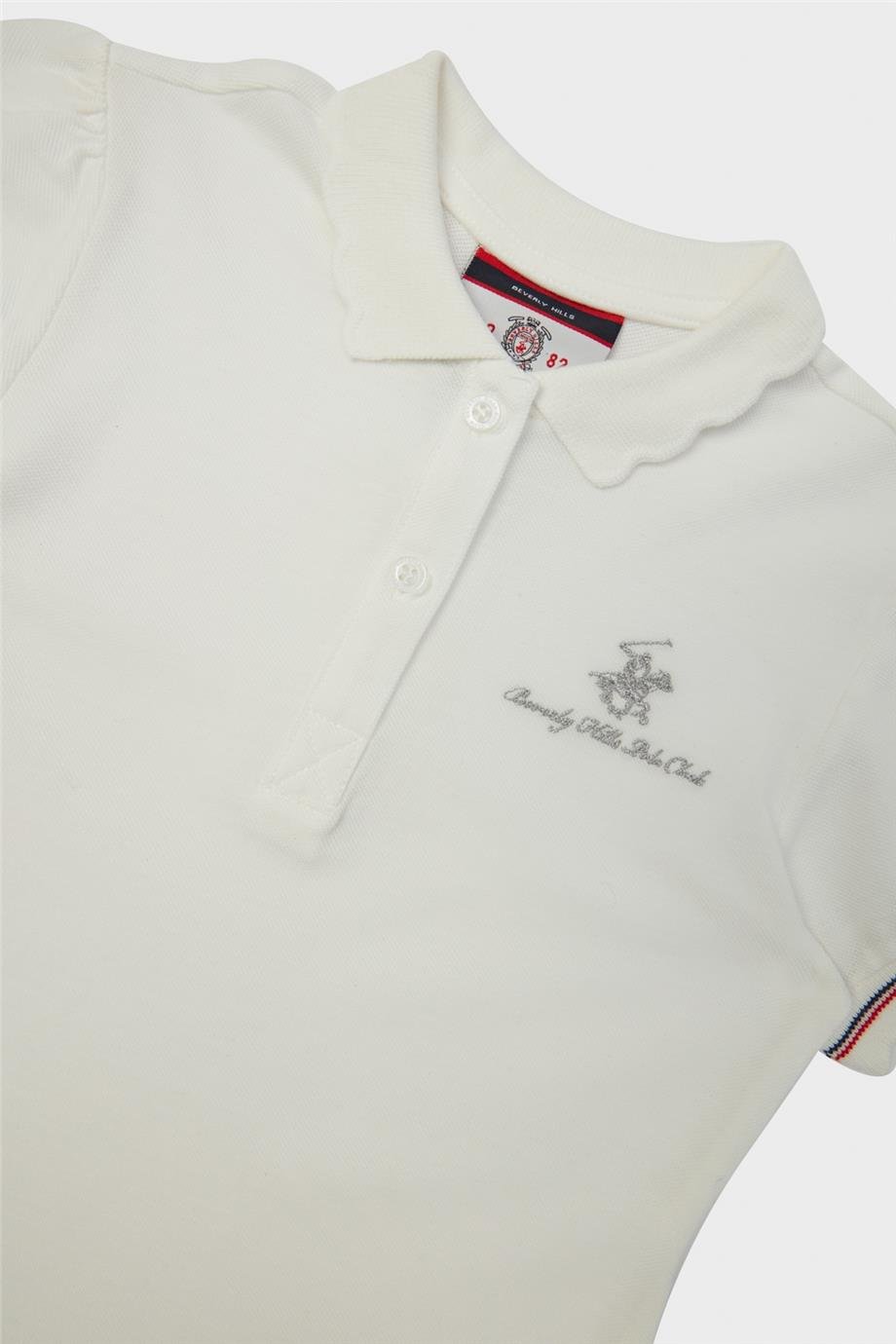 Beverly Hills Polo Club Kız Çocuk Beyaz T-Shirt